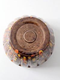 mid-century Ox Mold pottery bowl