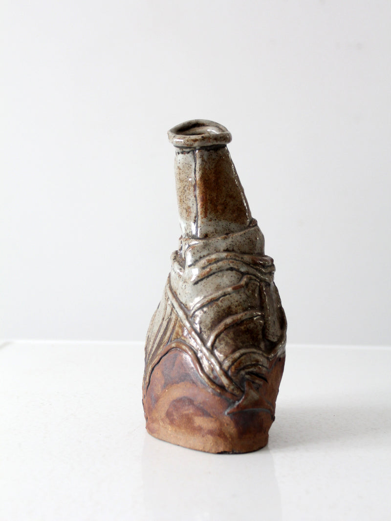 vintage free form studio pottery vase