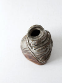 vintage free form studio pottery vase