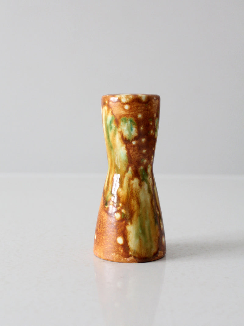 vintage studio pottery bud vase