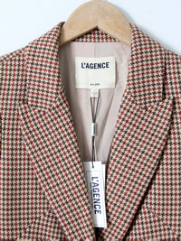 L'Agence houndstooth blazer