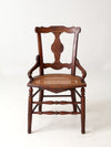 antique Victorian Eastlake cane seat chair