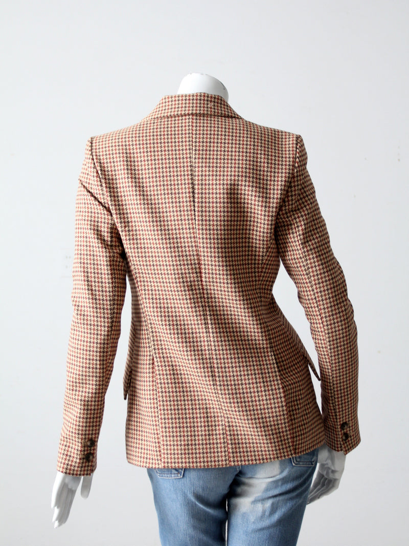 L'Agence houndstooth blazer