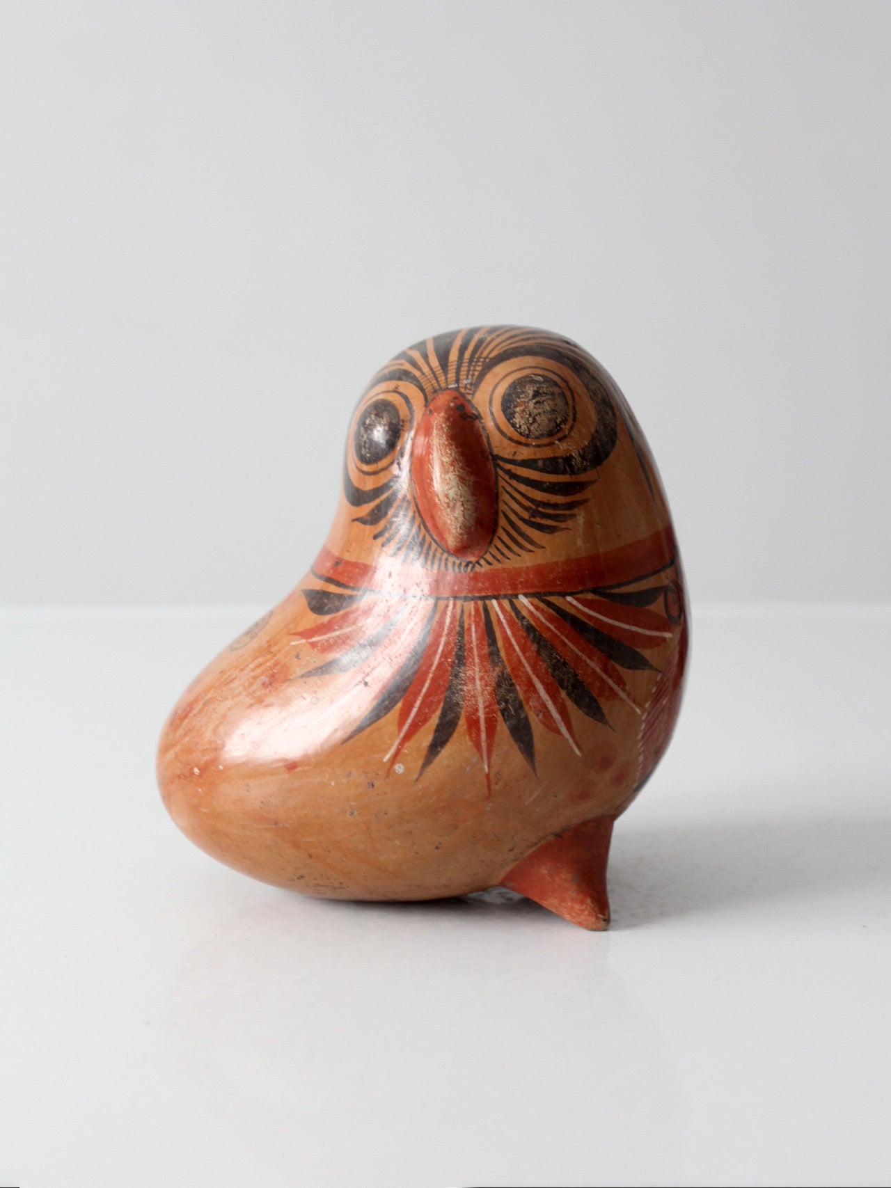 Mexican folk art pottery bird | signed Rivera