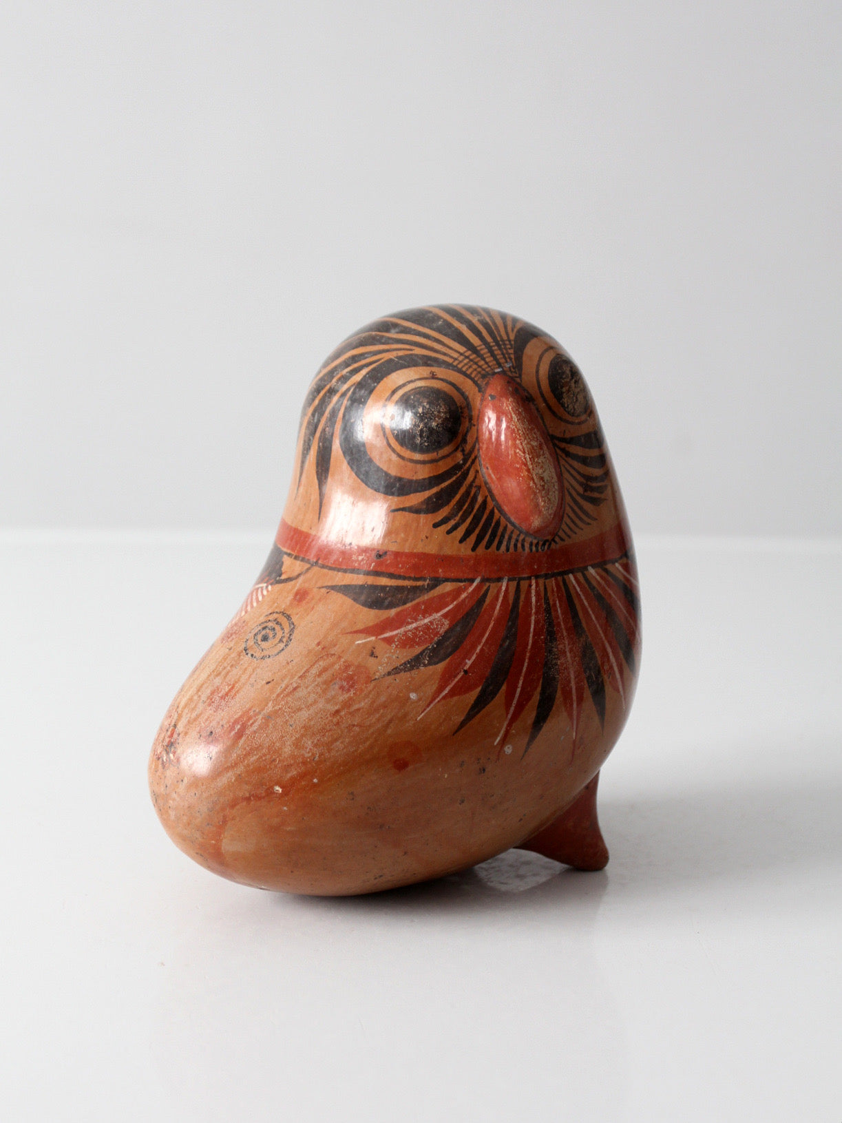 Mexican folk art pottery bird | signed Rivera