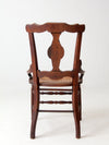 antique Victorian Eastlake cane seat chair