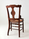 antique Victorian Eastlake cane seat chair