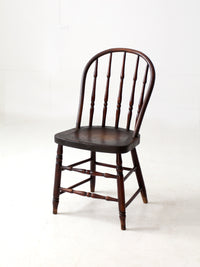 antique Windsor chair with turned spindles