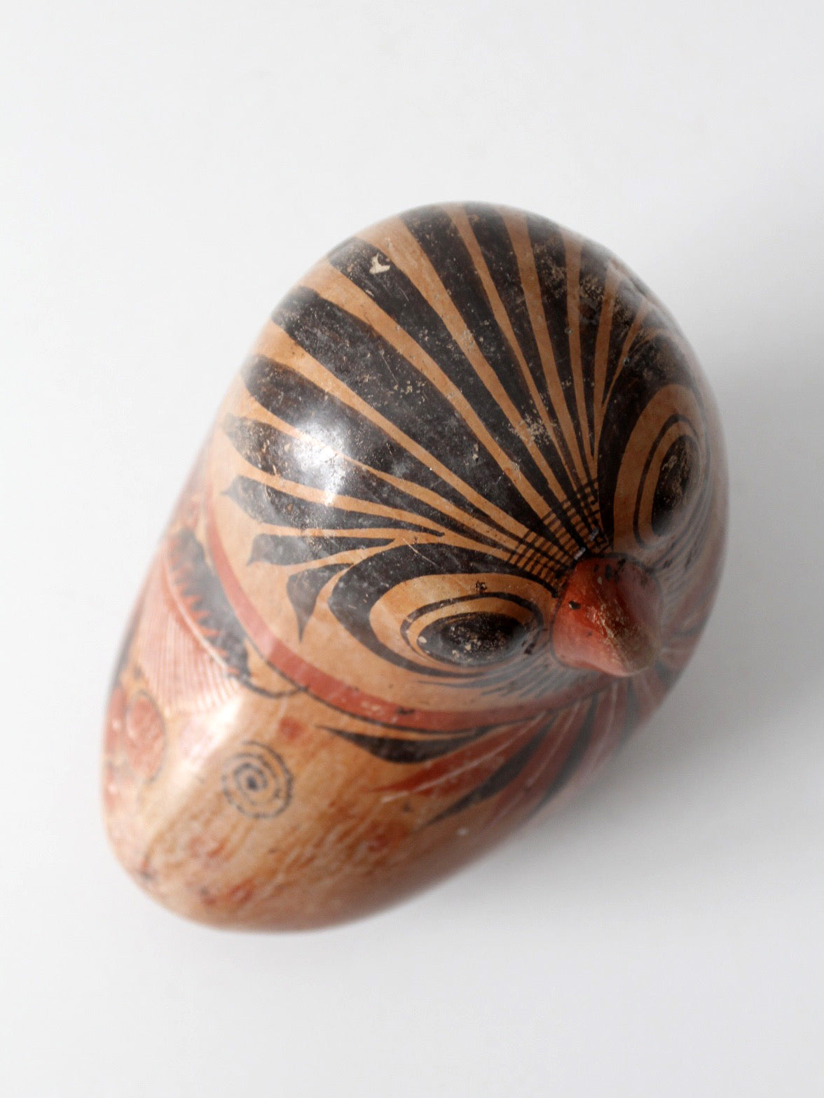 Mexican folk art pottery bird | signed Rivera