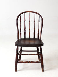 antique Windsor chair with turned spindles