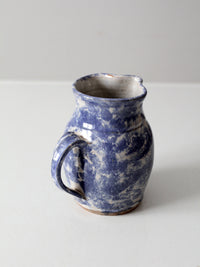 vintage studio pottery pitcher