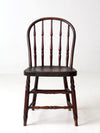 antique Windsor chair with turned spindles