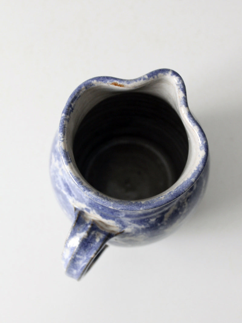 vintage studio pottery pitcher