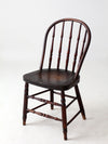 antique Windsor chair with turned spindles