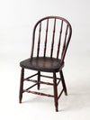 antique Windsor chair with turned spindles