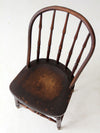 antique Windsor chair with turned spindles