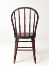 antique Windsor chair with turned spindles