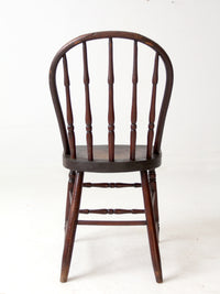 antique Windsor chair with turned spindles