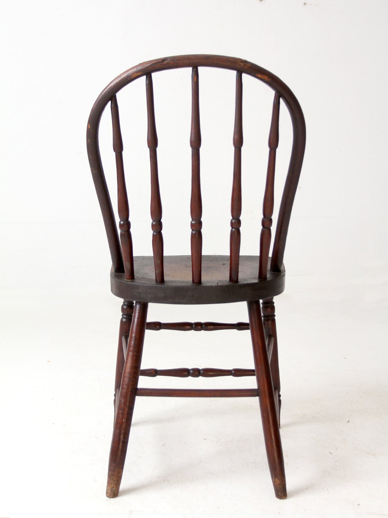 antique Windsor chair with turned spindles