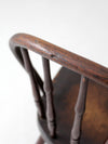 antique Windsor chair with turned spindles