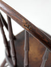 antique Windsor chair with turned spindles