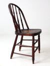 antique Windsor chair with turned spindles