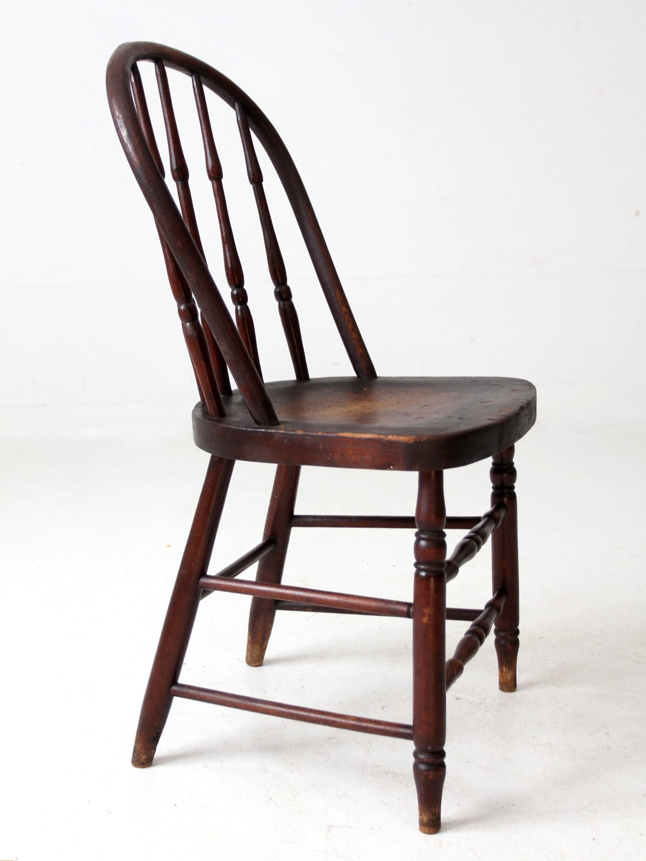 antique Windsor chair with turned spindles