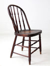 antique Windsor chair with turned spindles