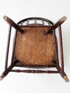 antique Windsor chair with turned spindles