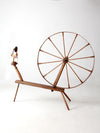antique great wheel spinning wheel