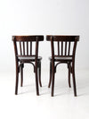 antique Thonet bistro chairs pair