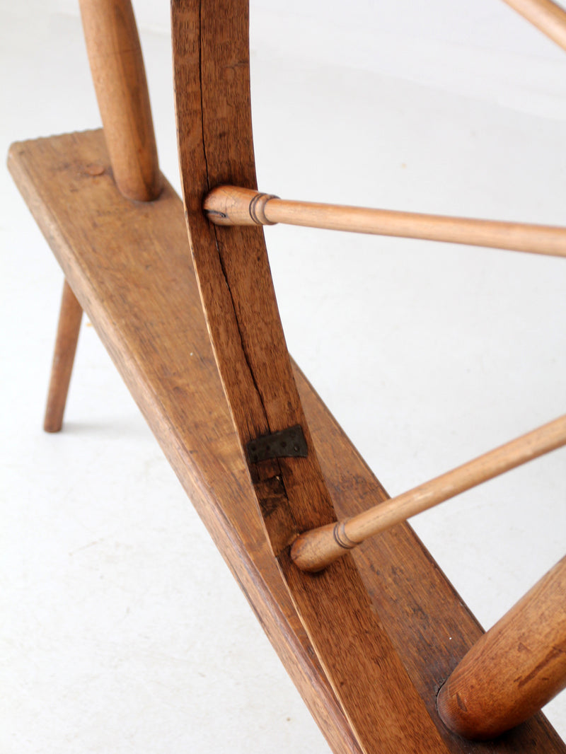 antique great wheel spinning wheel