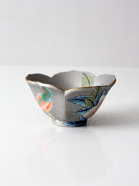 vintage Japanese porcelain floral bowl