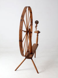 antique great wheel spinning wheel
