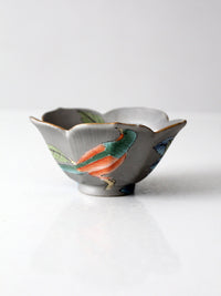 vintage Japanese porcelain floral bowl