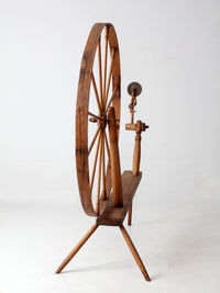 antique great wheel spinning wheel