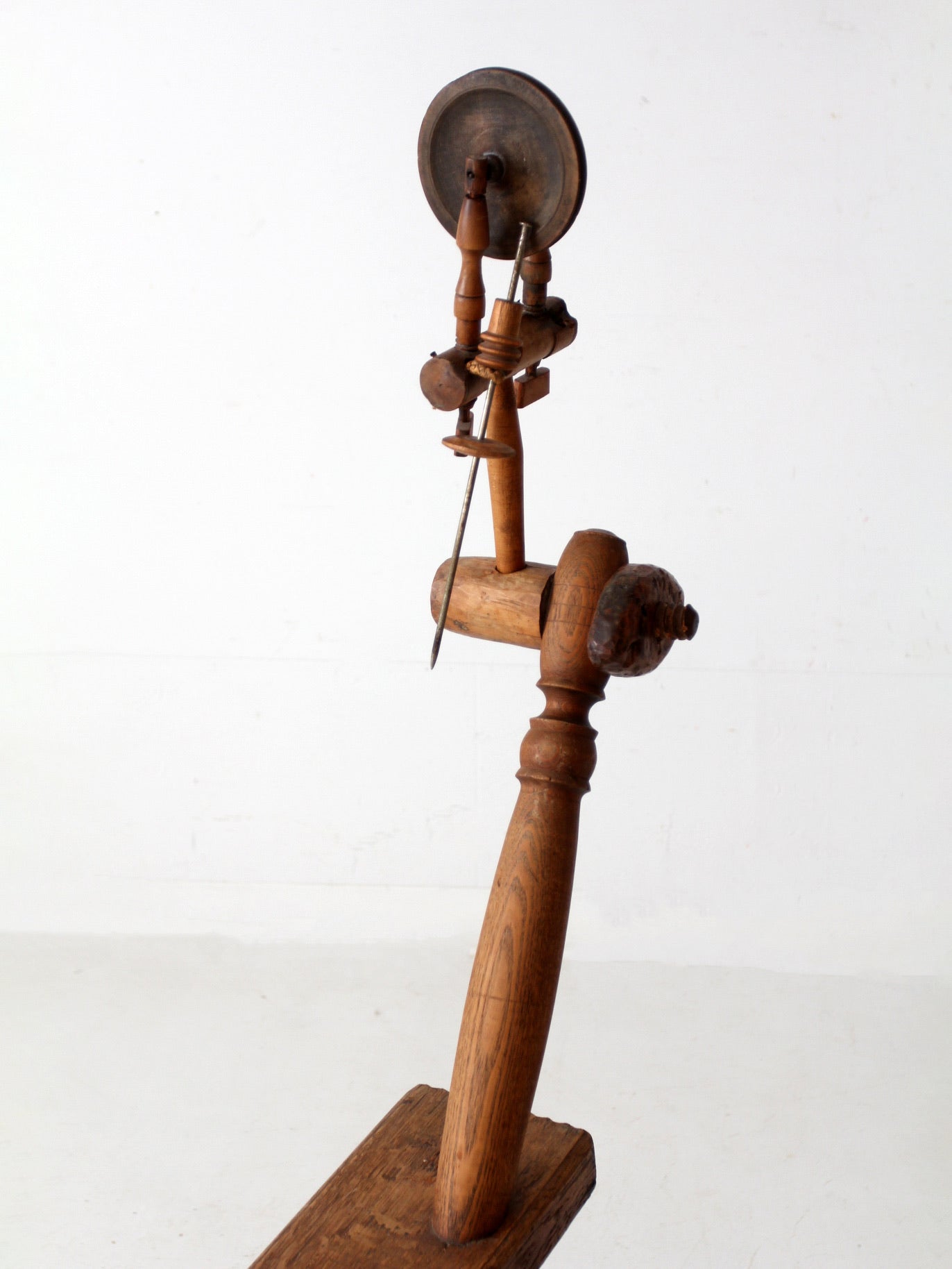 antique great wheel spinning wheel