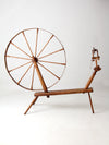 antique great wheel spinning wheel
