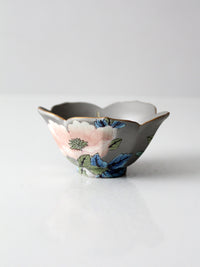 vintage Japanese porcelain floral bowl