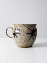 vintage studio pottery pitcher