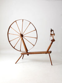 antique great wheel spinning wheel