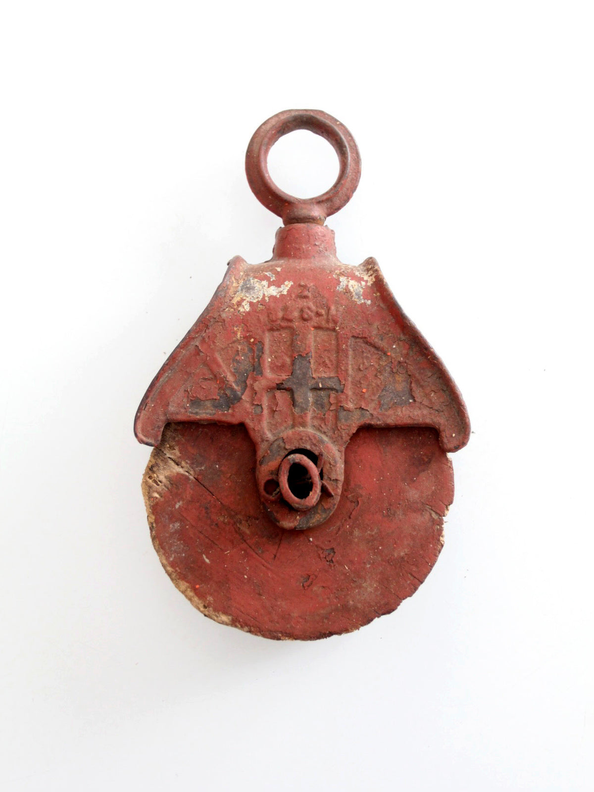 antique F.E. Myers & Bro. knot passing barn hay pulley
