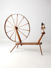 antique great wheel spinning wheel