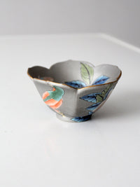 vintage Japanese porcelain floral bowl