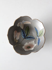 vintage Japanese porcelain floral bowl