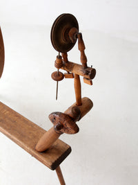 antique great wheel spinning wheel