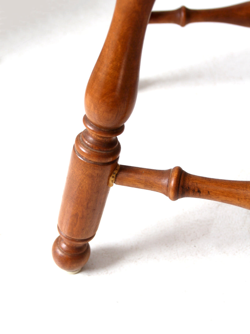 vintage Ethan Allen Colonial style pub dining chairs pair