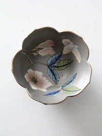 vintage Japanese porcelain floral bowl
