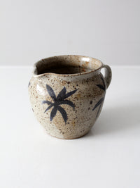 vintage studio pottery pitcher