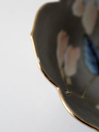 vintage Japanese porcelain floral bowl